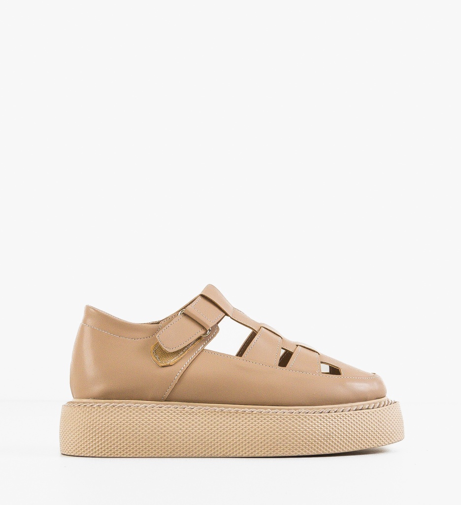 Pantofi Casual Gryndy Nude | Eleganță și Confort - imagine 7