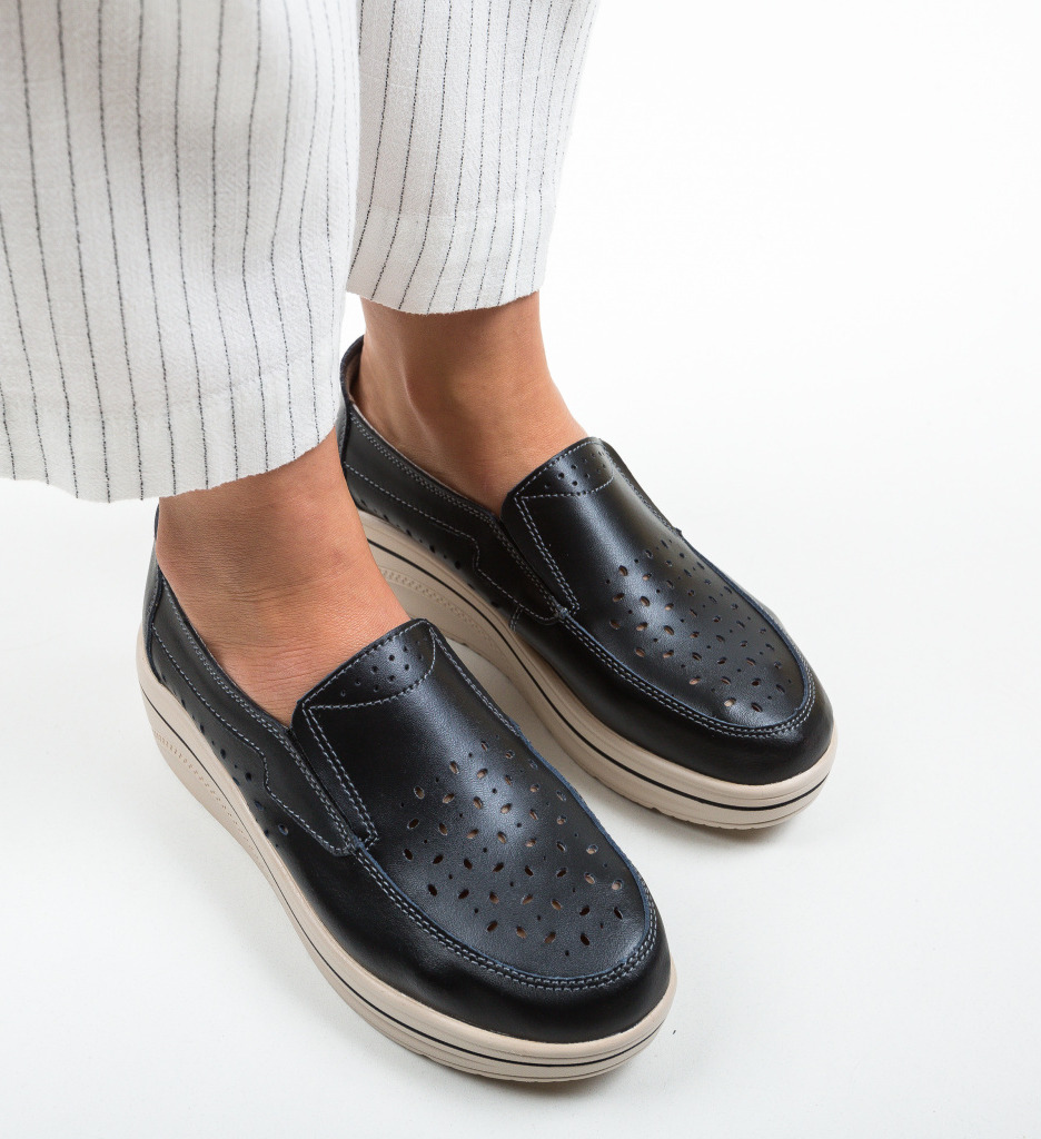 Pantofi Casual Olifram Negri | Confort & Stil