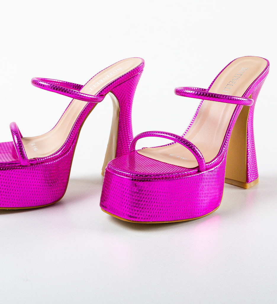 Saboti dama Signo Fuchsia - Eleganță și Confort - imagine 6