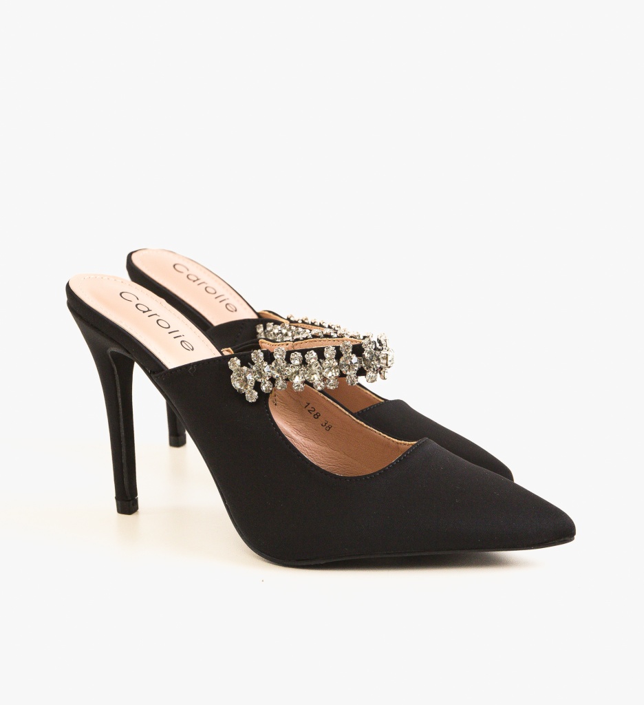 Pantofi Dama Zayn Negri cu Toc Eleganți - imagine 7