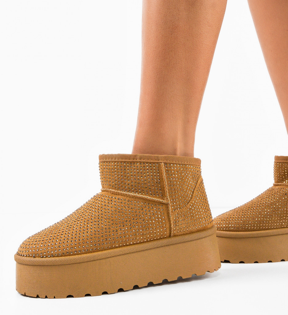 Cizme Ug Dama Oliv Camel | Confort și Stil - imagine 4