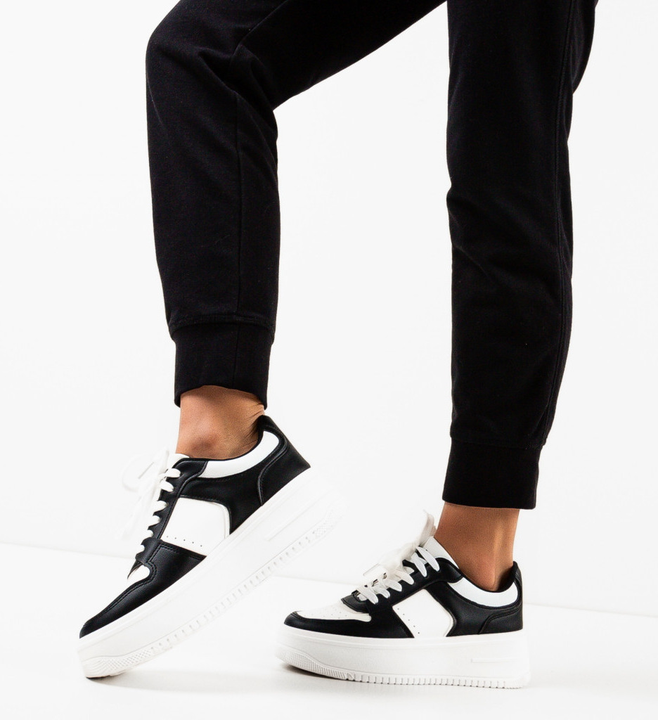 Sneakers Dama Morton Negri - Confort și Stil - imagine 3