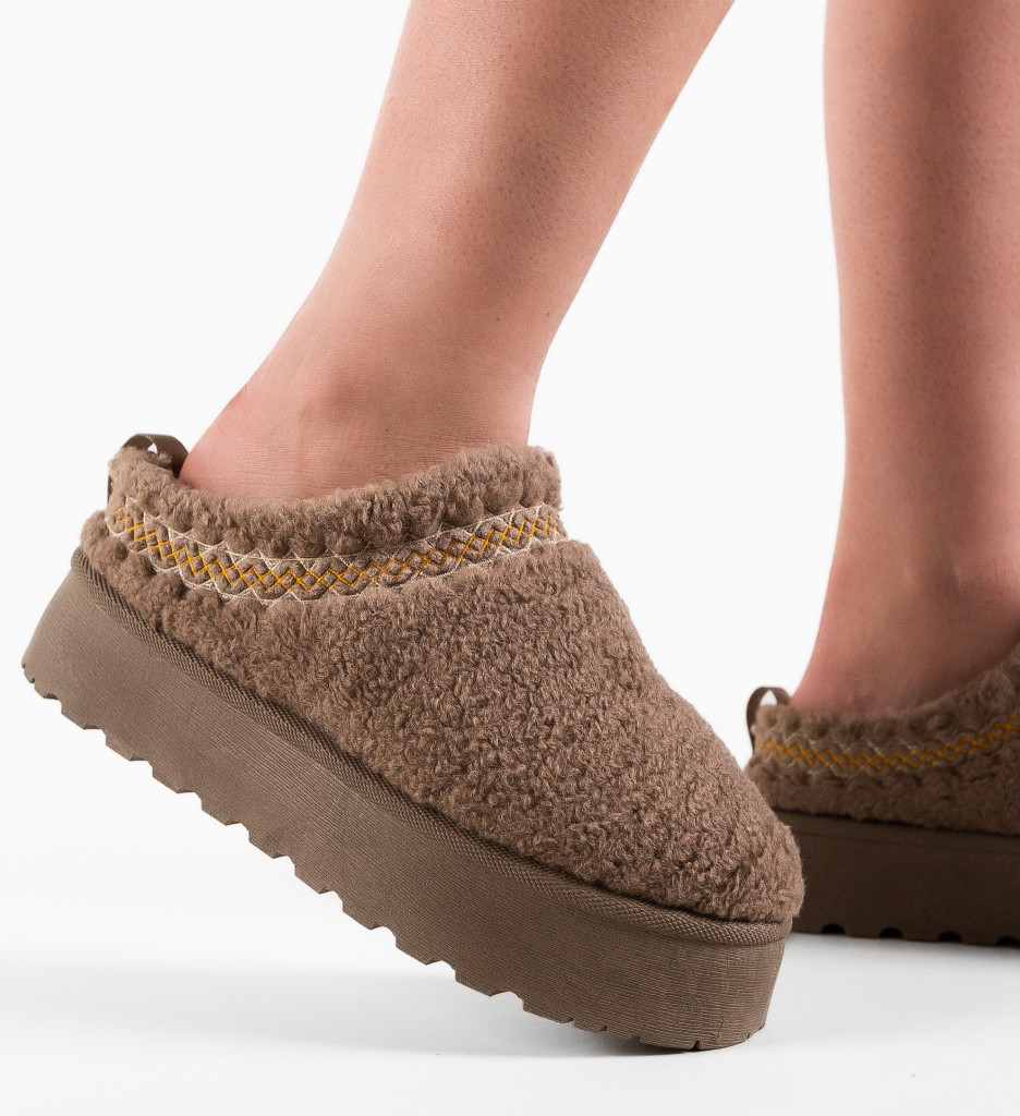 Papuci UGG Davila Khaki - Confort și Stil - imagine 2