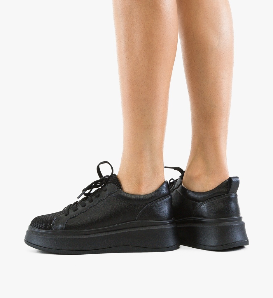 Pantofi Casual Priki Negri – Eleganță și Confort Zilnic - imagine 5