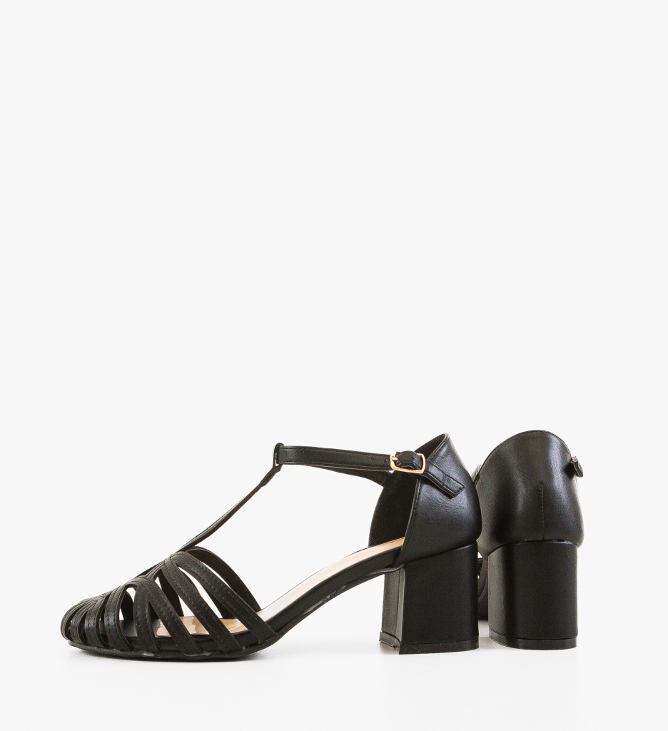 Sandale cu toc Salma Negre - Eleganță maximă - imagine 5