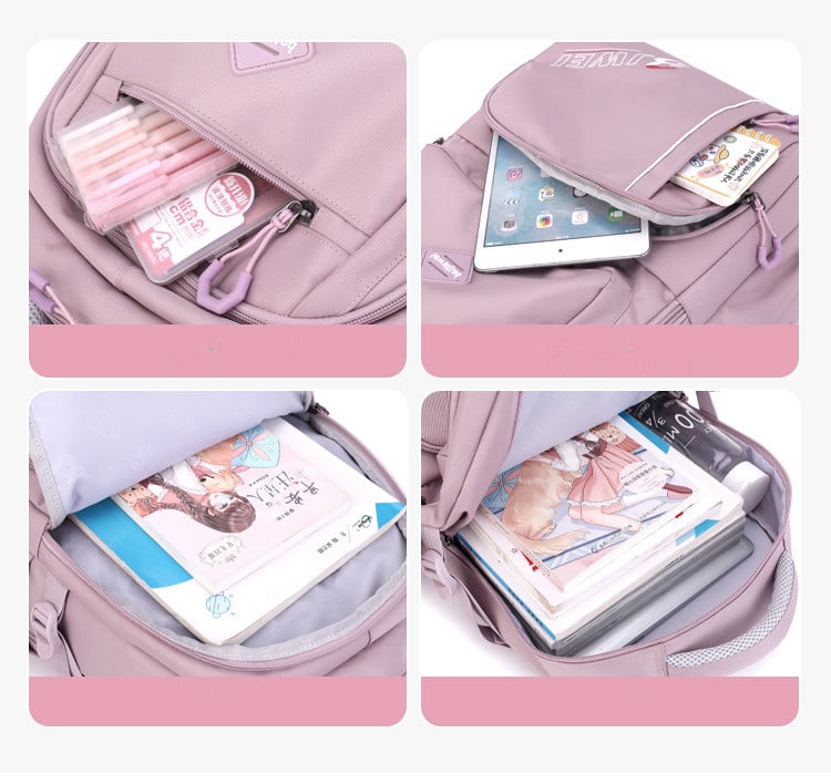 Rucsac Dama Delis GT2031 Roz, Impermeabil - imagine 4