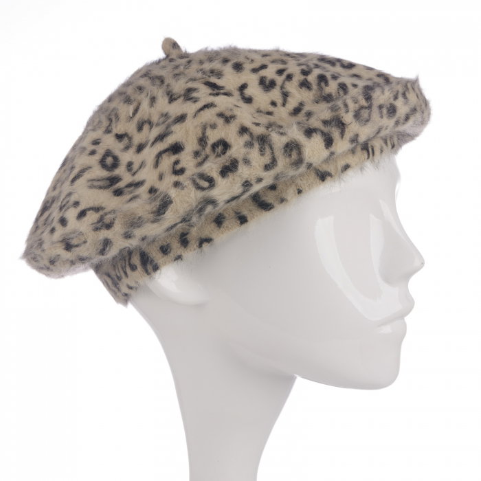 Bereta Franceză cu Angora Animal Print - Shopika