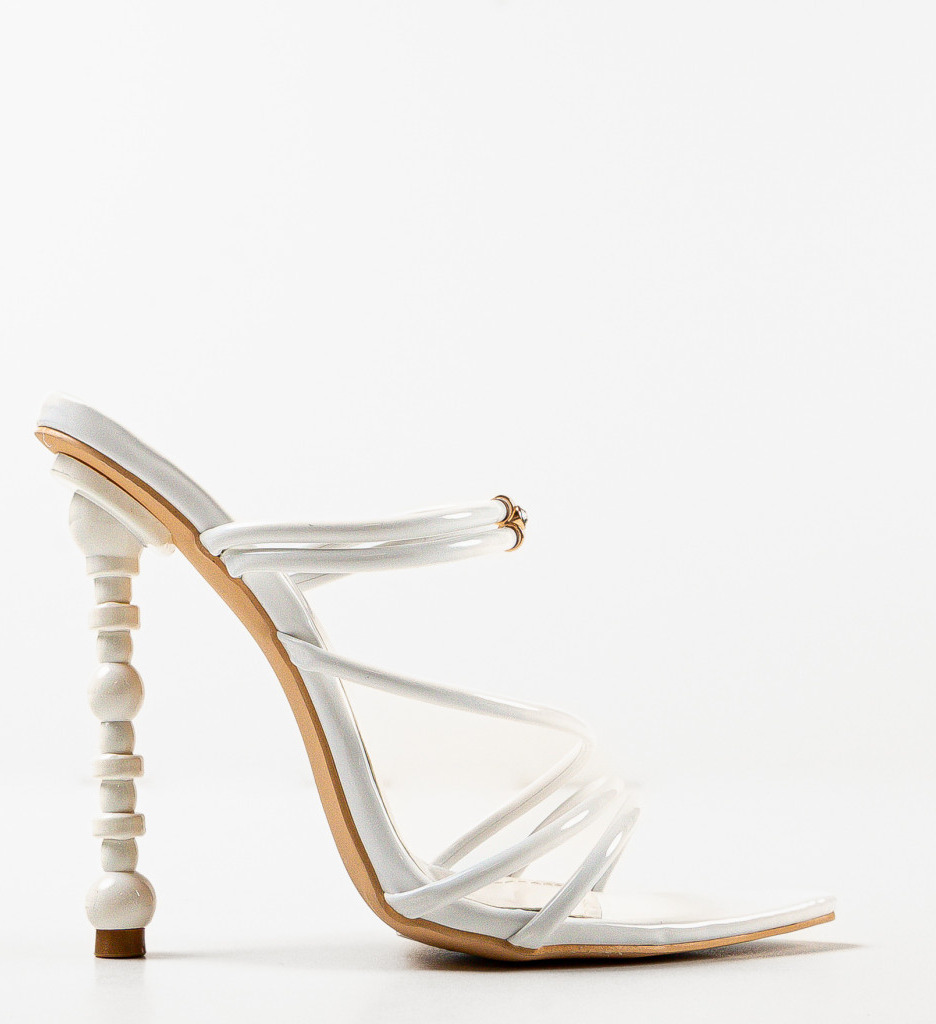Saboti Owen Albi | Sandale cu Toc Elegante - imagine 6