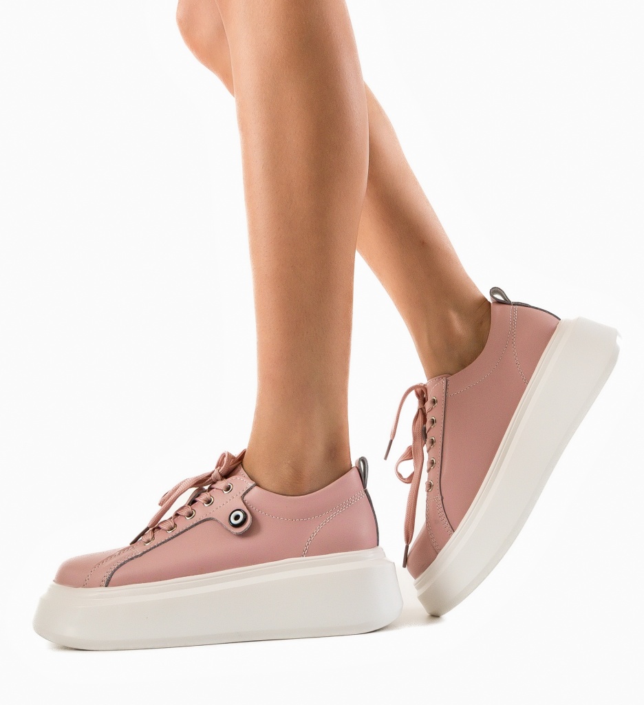 Pantofi Casual Nuandre Roz - Confort și Stil - imagine 4
