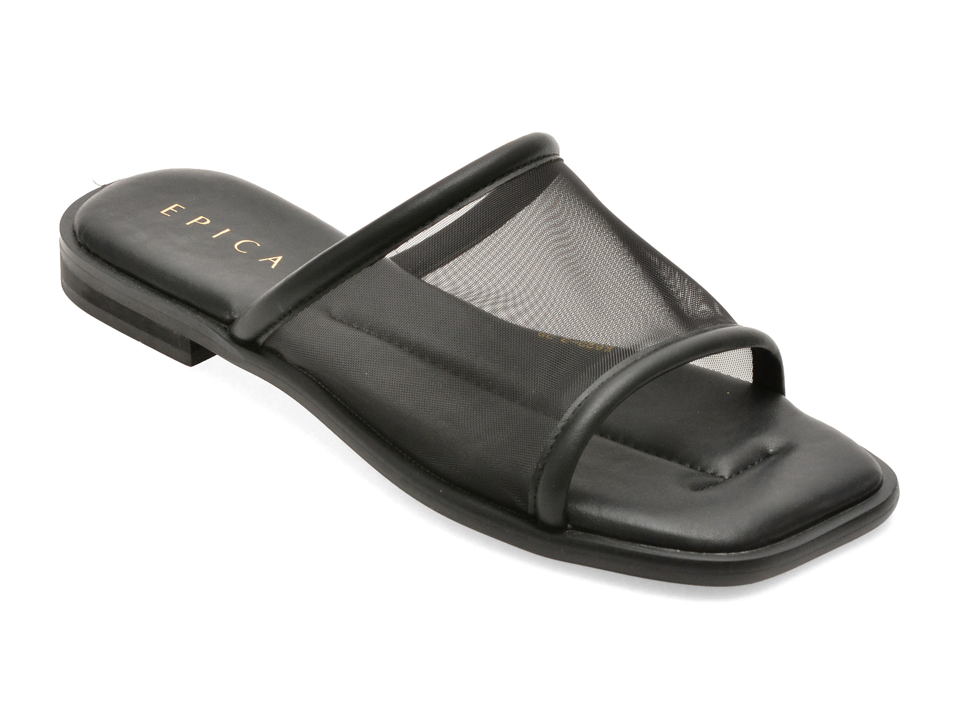 Papuci Epica Negri Textil Comfort