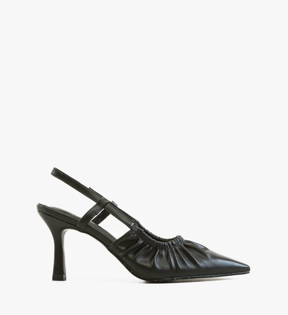 Pantofi dama Kuky negri eleganți cu toc - imagine 6