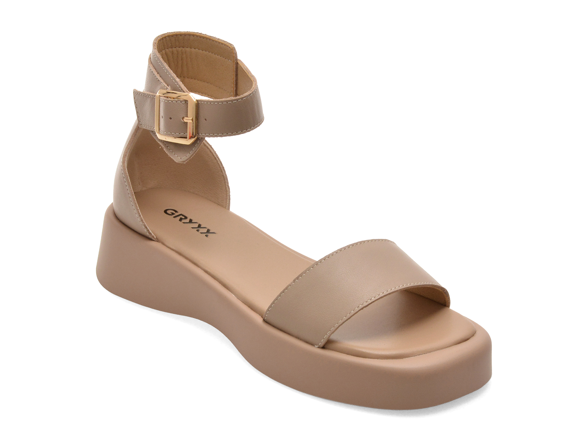 Sandale Gryxx Gri Piele Naturală | Confort Eleganță