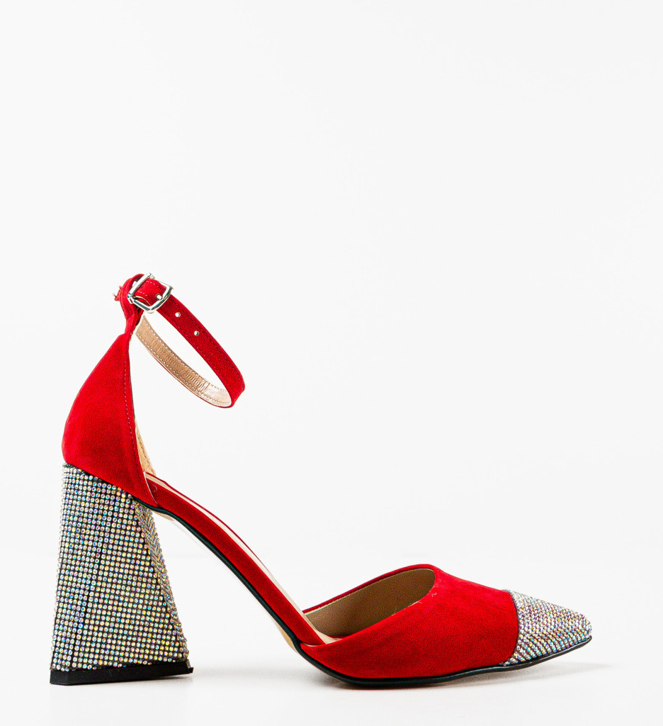 Pantofi Dama Digs Rosii - Eleganță și Stil - imagine 5