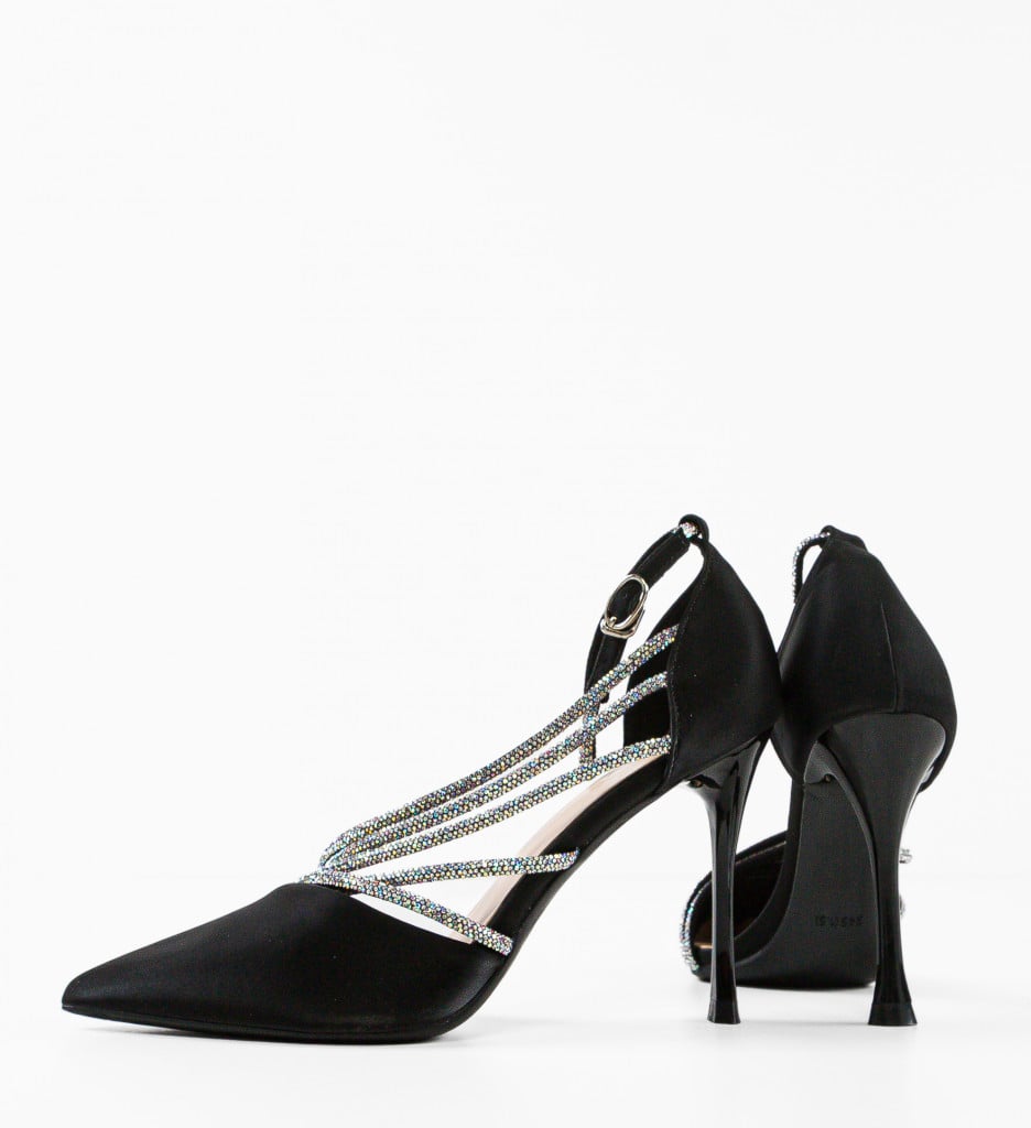 Pantofi Metztli Negri | Eleganță și Stil - imagine 8