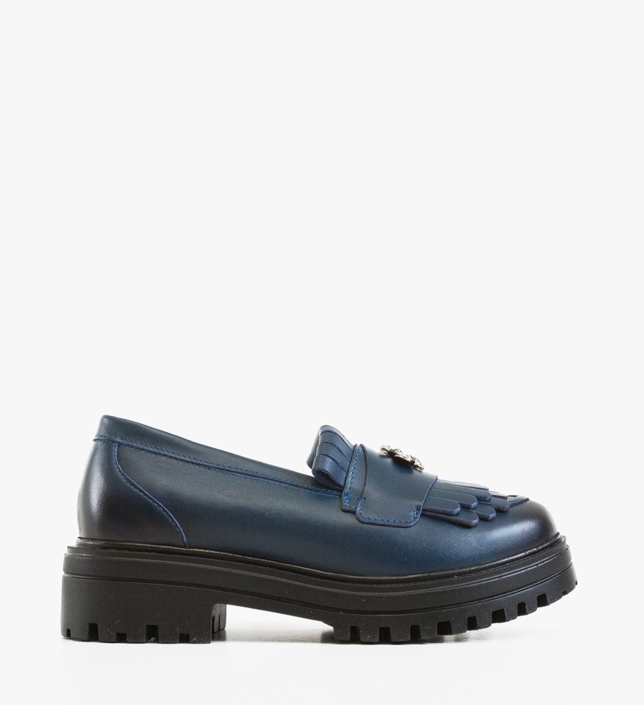 Pantofi Casual Dama Zenin Bleumarin Eleganți - imagine 6