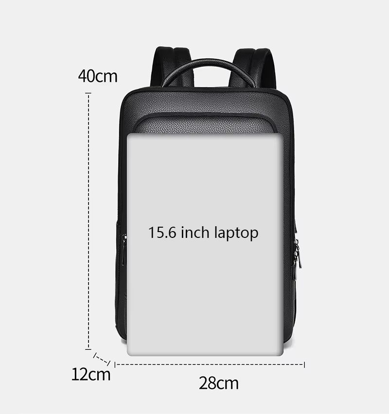 Rucsac Barbati Delis cu Port USB, Negru - imagine 6
