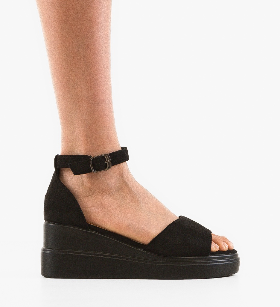 Sandale Platforme Honorus Negre | Eleganță și Confort - imagine 6