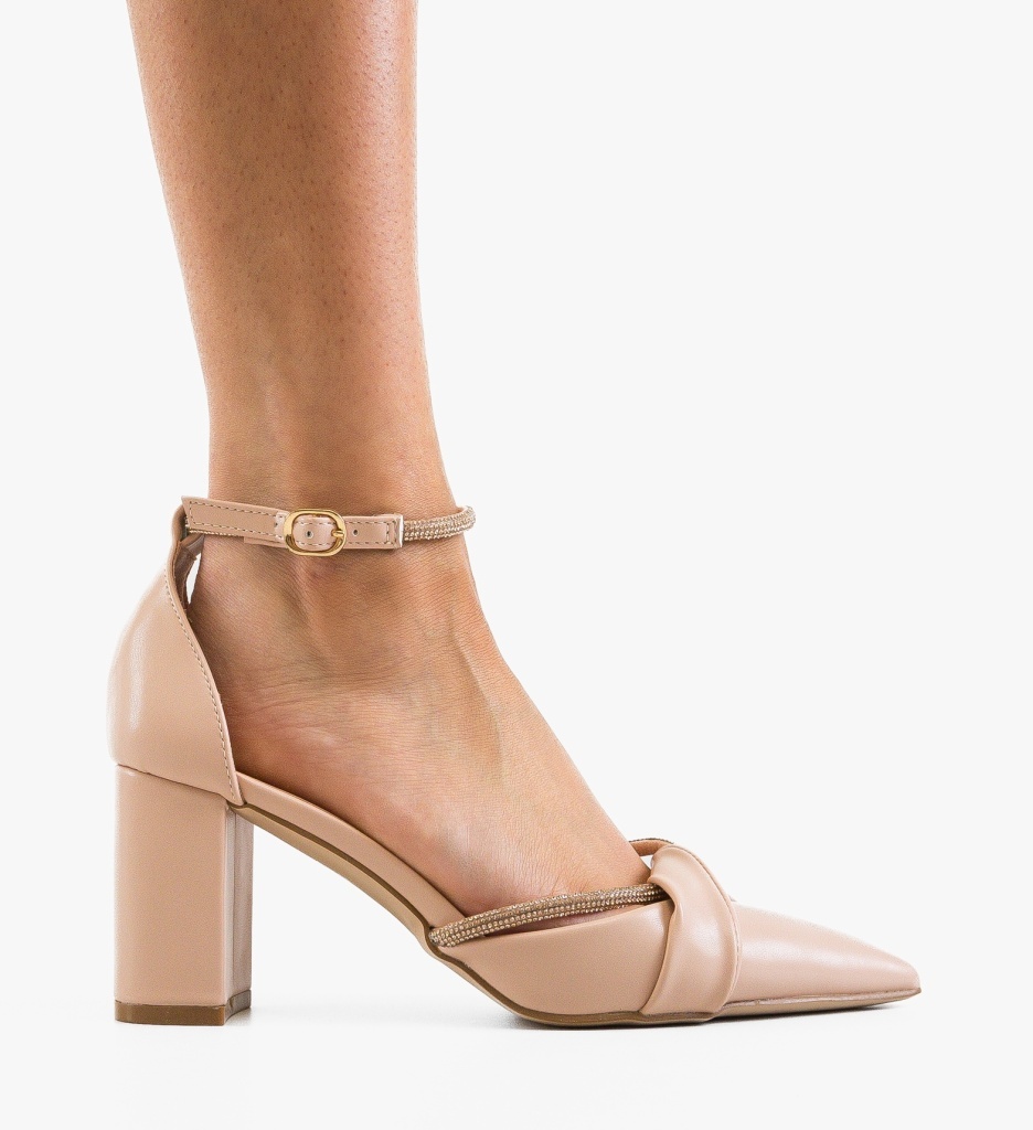 Pantofi dama Jenyt Nude eleganți și conforți - imagine 6