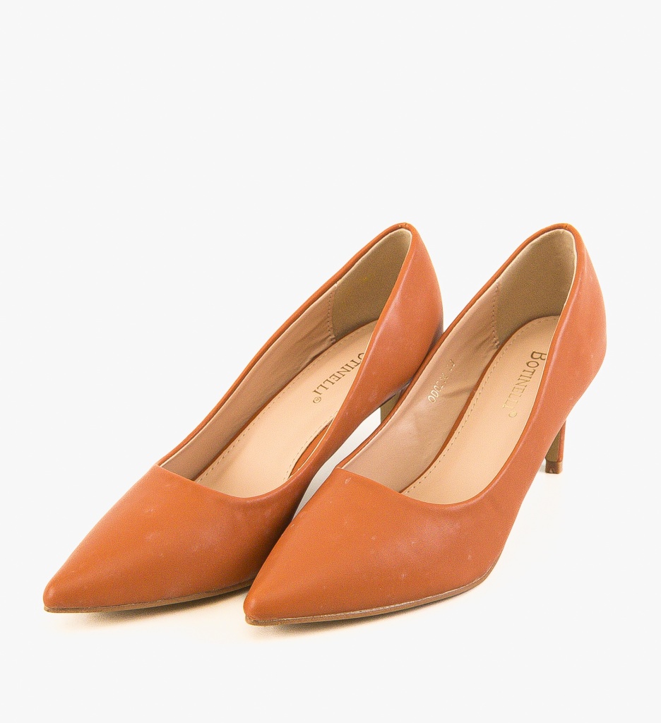 Pantofi Cheloo Camel cu Toc - Eleganță Asigurată - imagine 6