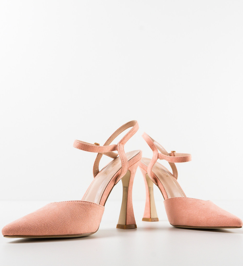 Pantofi cu toc Neroc Roz - Eleganță și Stil - imagine 5