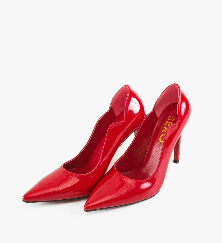 Pantofi Tichon Rosii - Eleganță și Stil Feminin - imagine 5