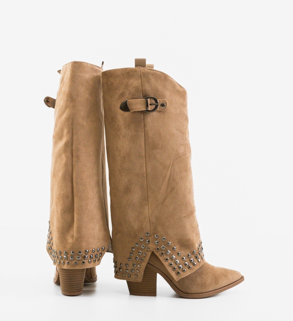 Cizme Dama Eden Khaki | Stil Versatil - imagine 5