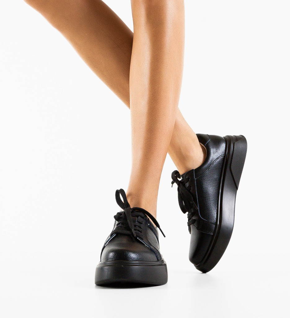 Sneakers Lenox Negri - Confort și Stil Urban - imagine 3