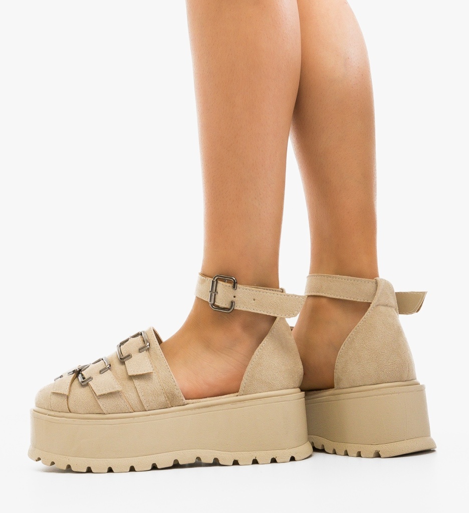 Pantofi Casual Koerel Bej Eleganți și Confortabili - imagine 3