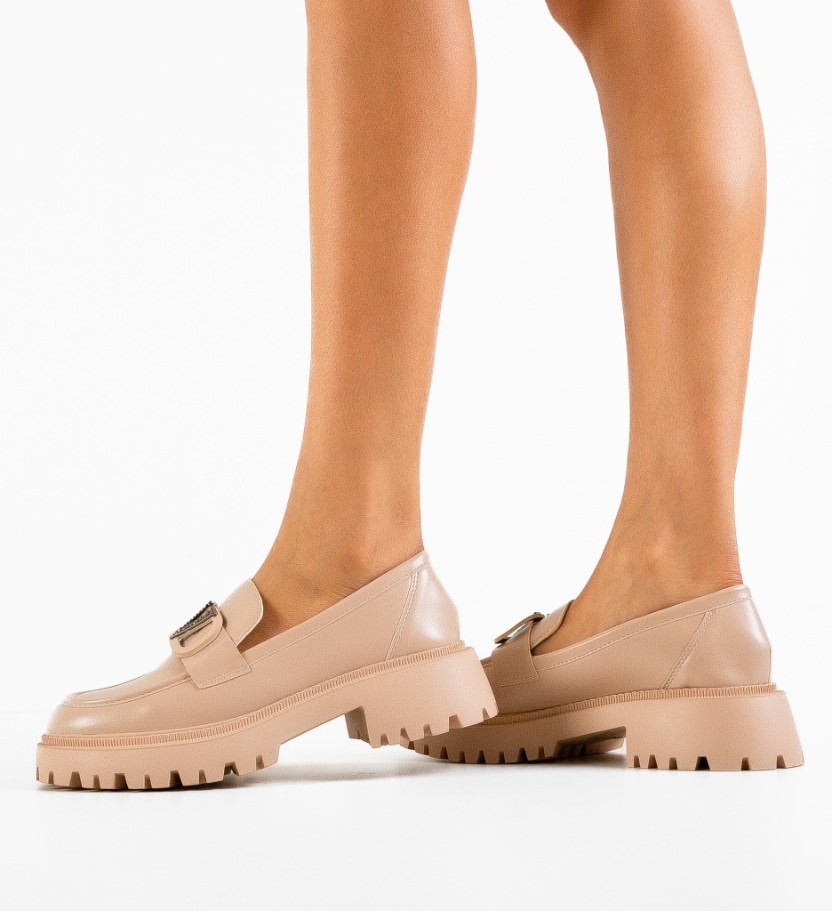 Pantofi Casual Dama Ejiro Bej | Confort & Stil - imagine 4