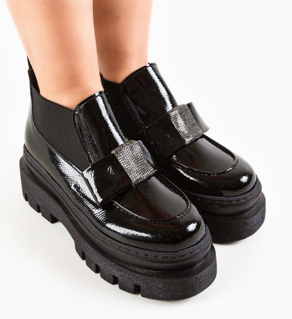 Dargazba Pantofi Casual Negri Confort - imagine 4