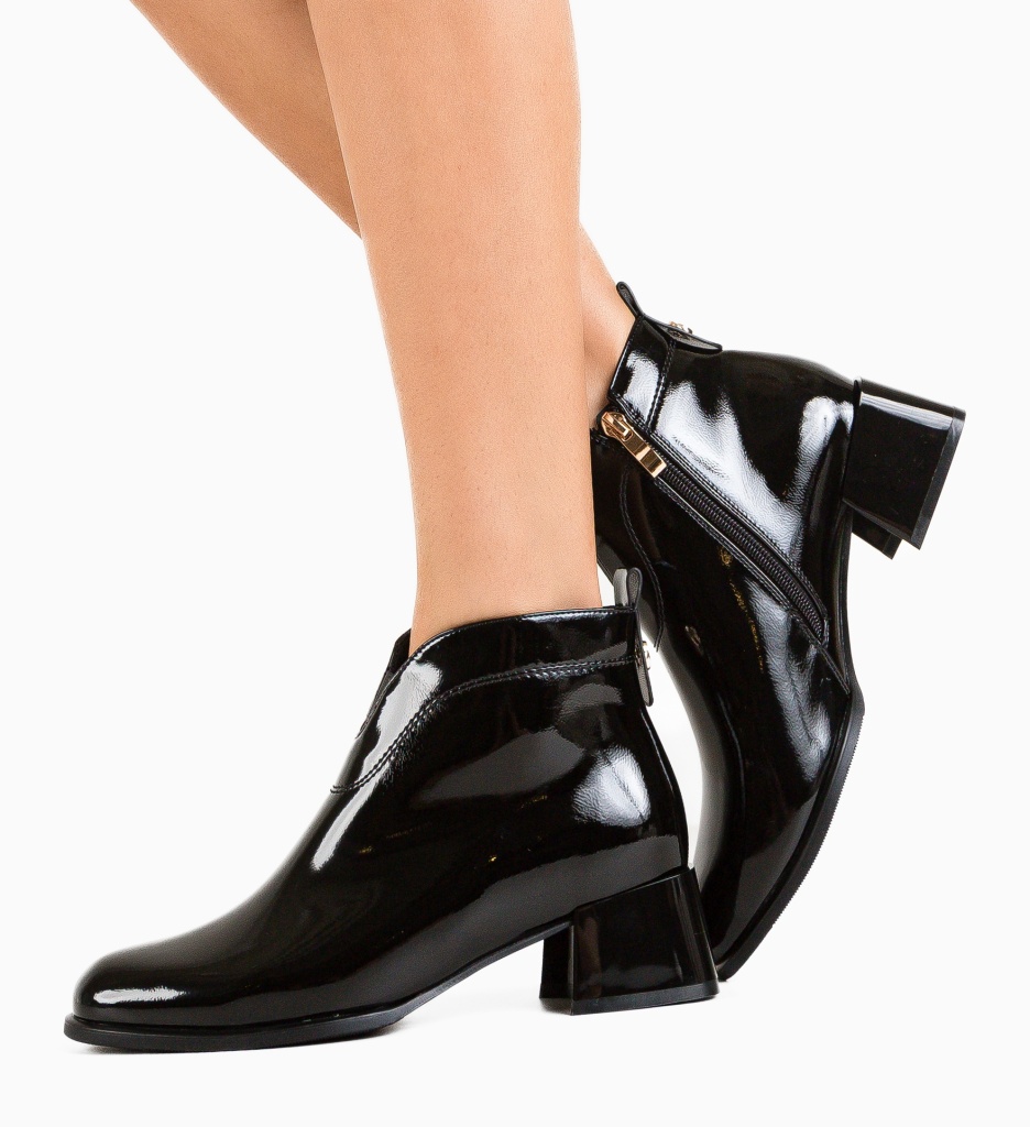Botine Loghin Negre - Eleganță și Confort
