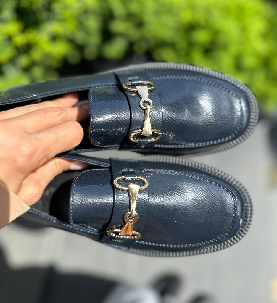 Pantofi Casual Aarden Bleumarin - Confort Stil - imagine 2