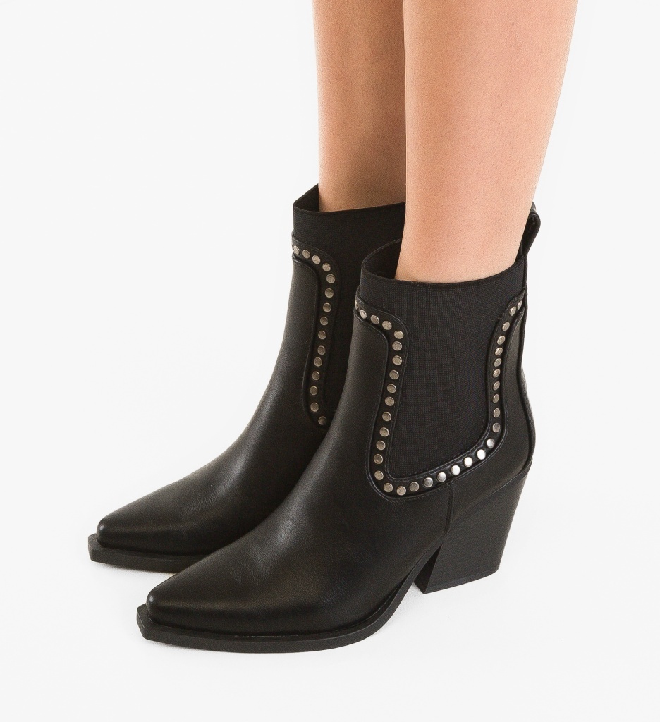 Botine Dama Stefka Negre | Eleganță și Stil - imagine 2