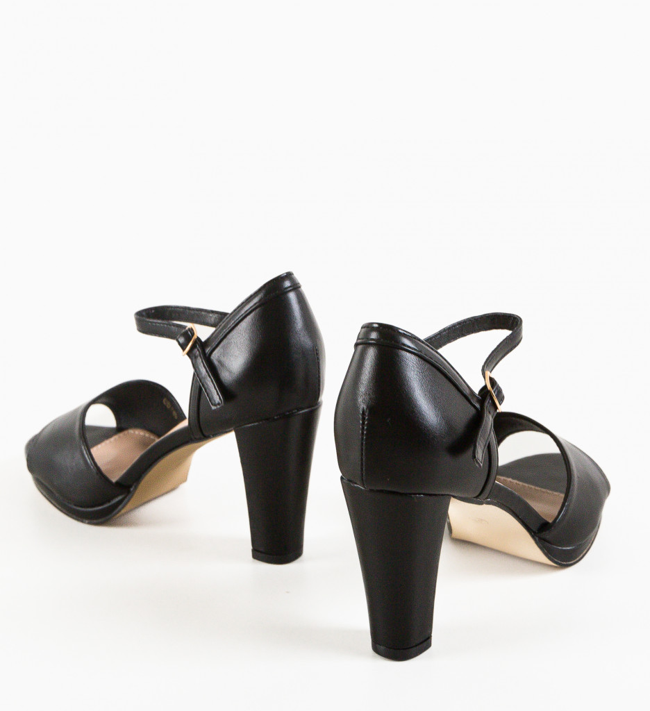 Sandale Nalia Negre | Eleganță și Confort - imagine 5