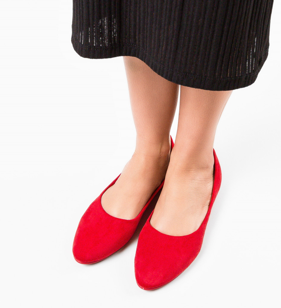 Balerini Lely Rosii - Confort și Eleganță Casual - imagine 4