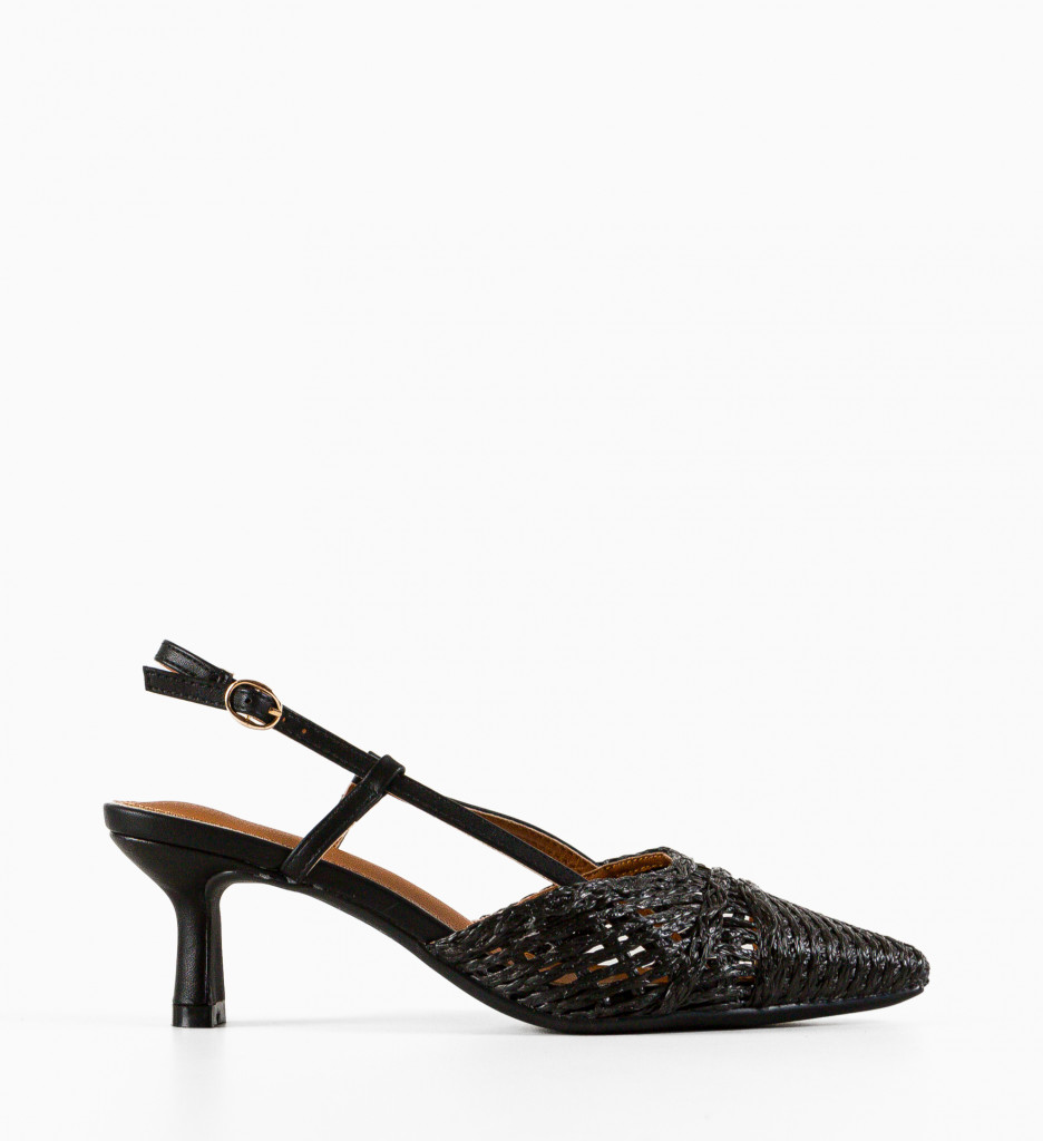 Pantofi cu toc Alexandrit Negri - Eleganță supremă - imagine 4