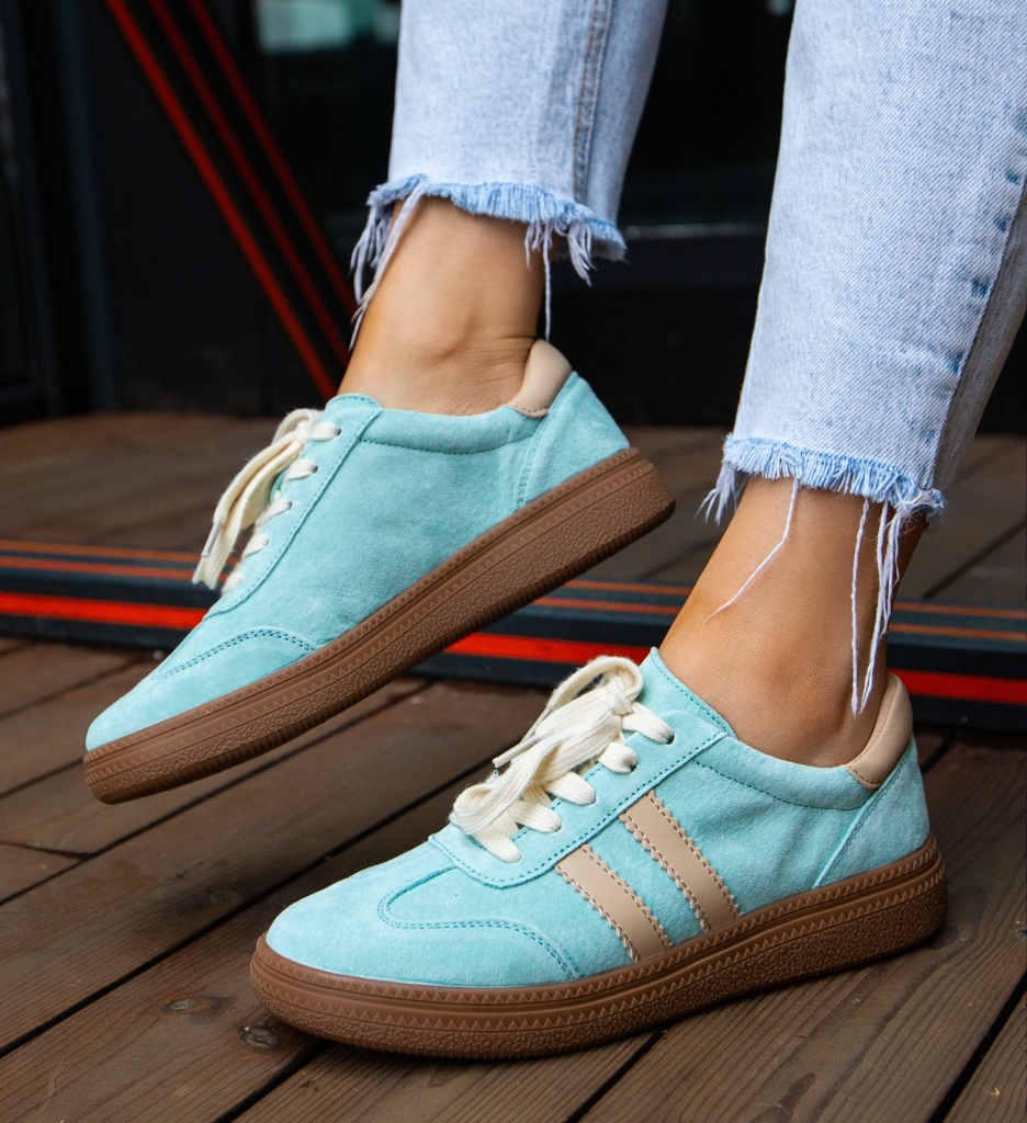 Sneakers Dama Marok Albastri | Confort și Stil Sport - imagine 2