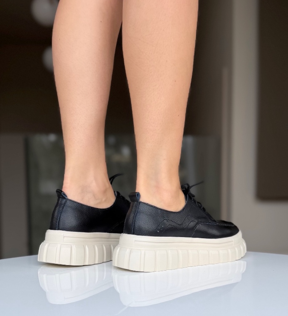 Pantofi Casual Loprem Negri - Confort și Stil - imagine 10