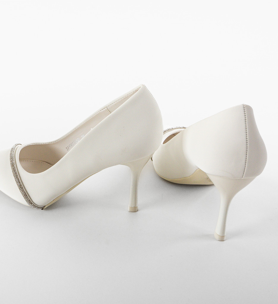 Pantofi Stylosa Albi cu Toc - Eleganță și Stil - imagine 7