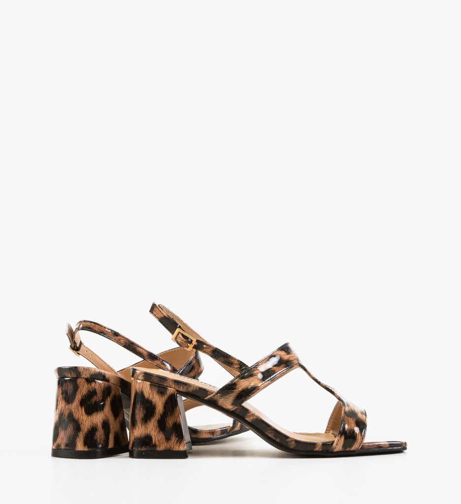 Sandale Toc Sufyan Animal Print | Eleganță - imagine 3