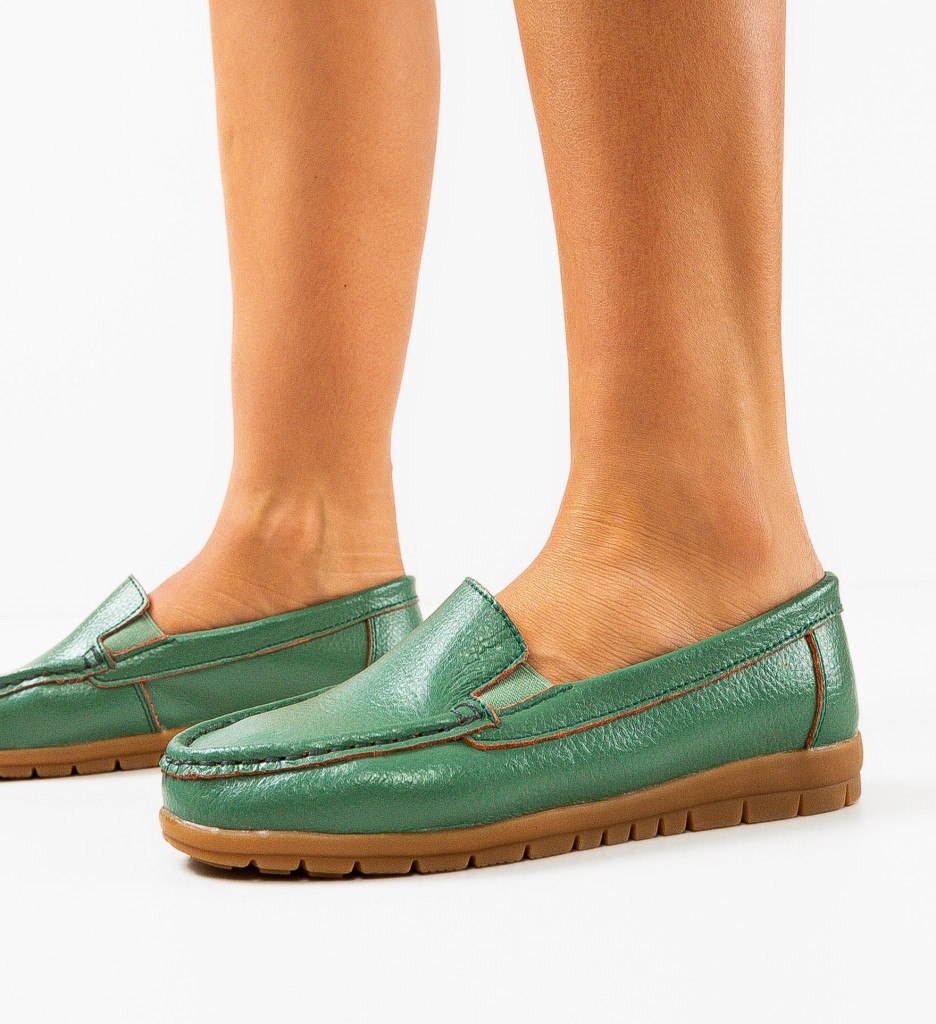 Pantofi Casual Kives Verzi - Confort & Stil Zilnic - imagine 2