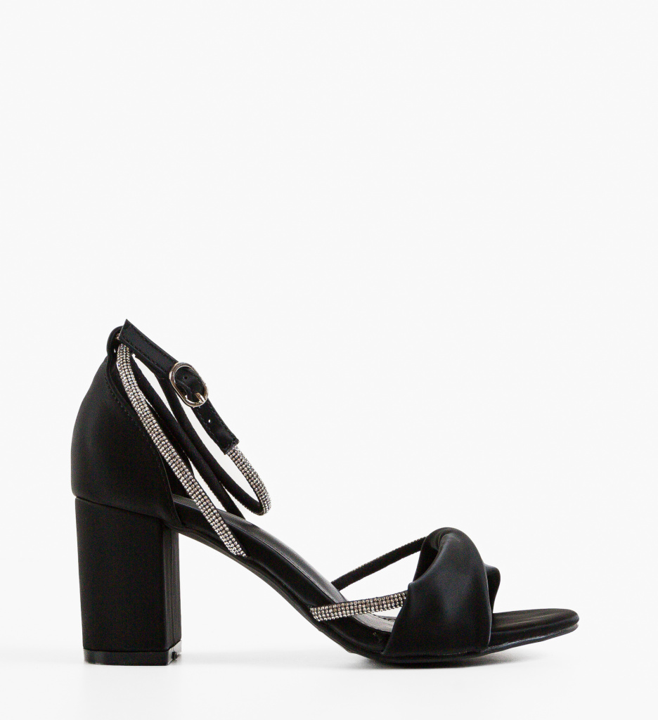 Sandale Toc Sancre Negre | Eleganta Asigurata - imagine 2
