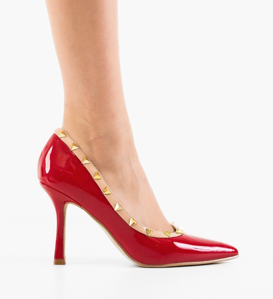 Pantofi Dama Rosii cu Toc - Stil și Eleganță - imagine 6