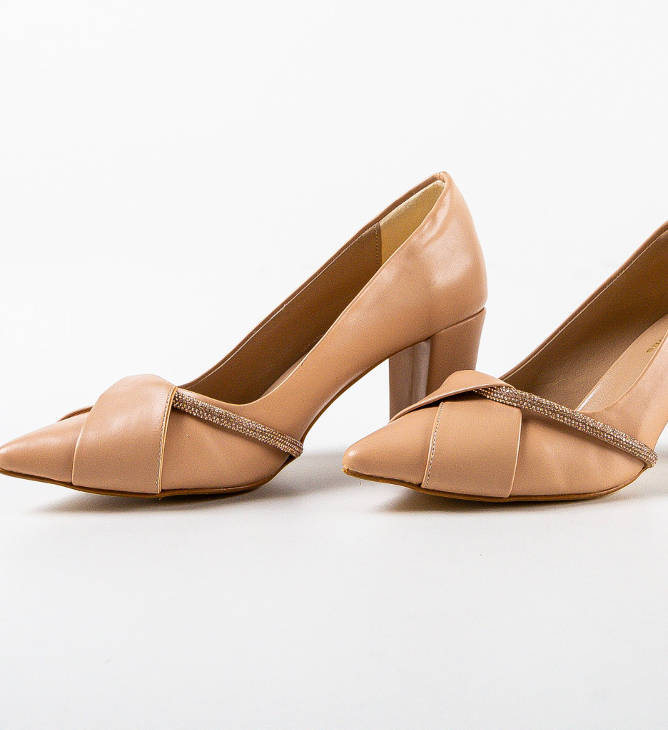 Pantofi Urama Nude - Eleganță și Confort - imagine 6