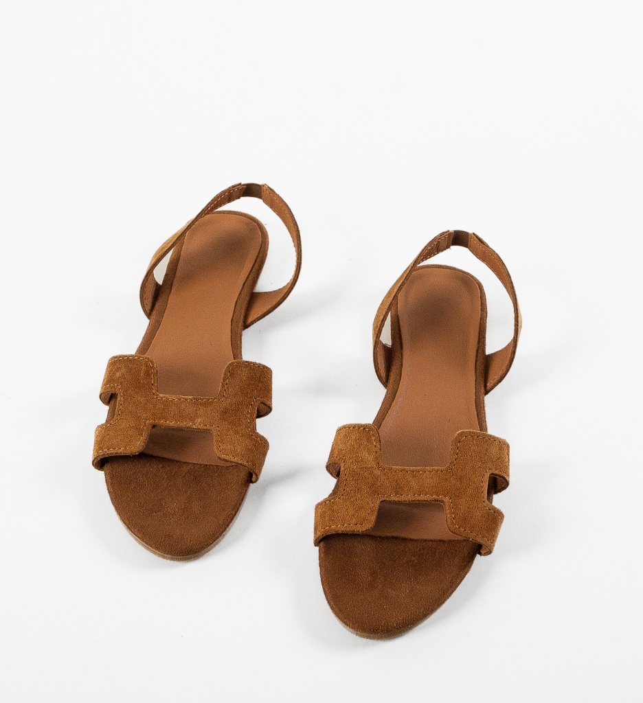 Sandale Dama Harnata Camel - Eleganță și Confort - imagine 6