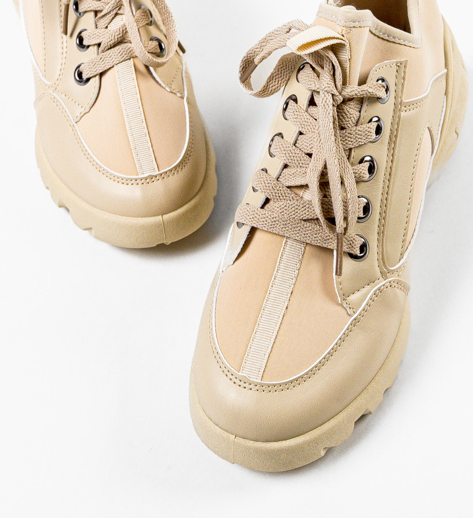 Pantofi Sport Dama Francis Bej - Confort si Stil - imagine 6
