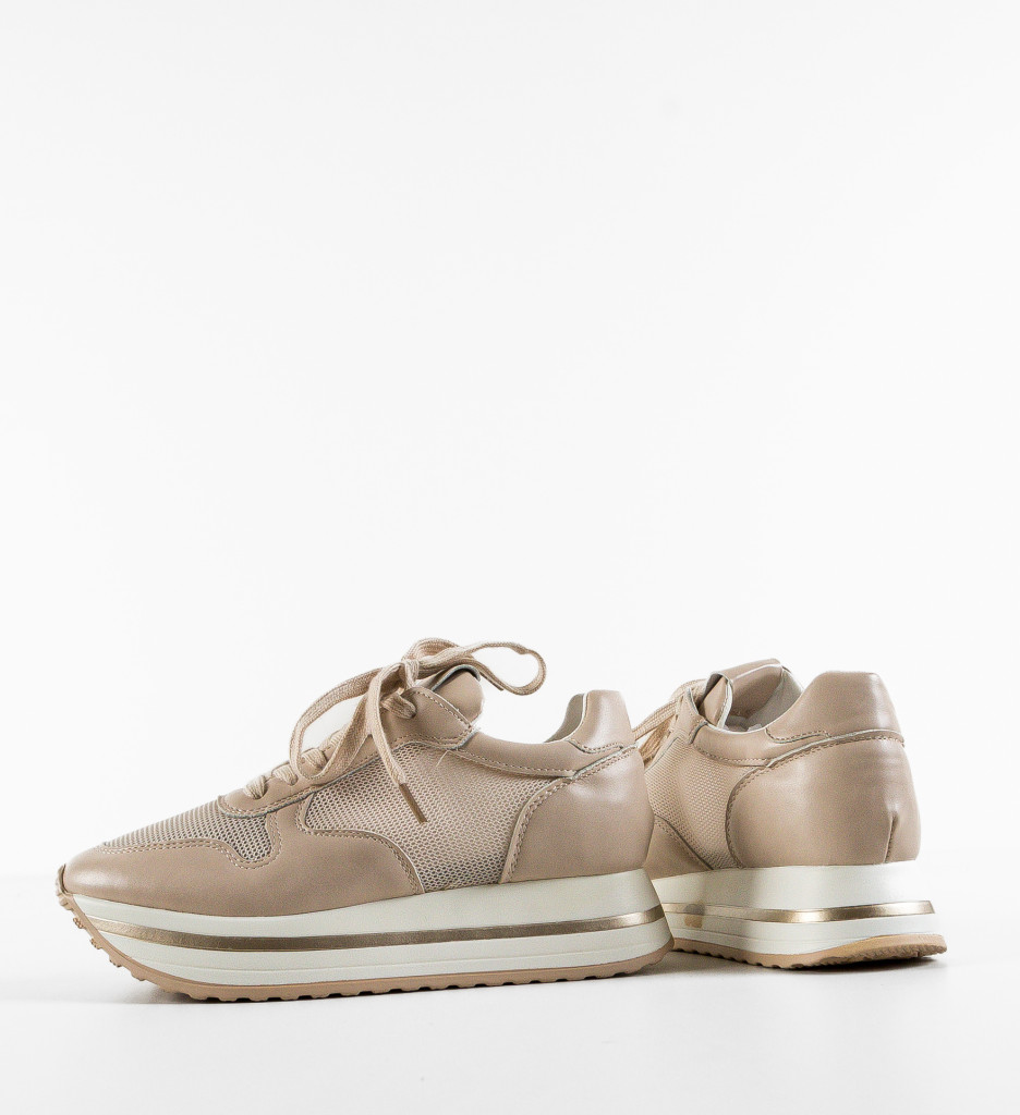Pantofi Sport Rakhi Bej | Confort Zilnic - imagine 9