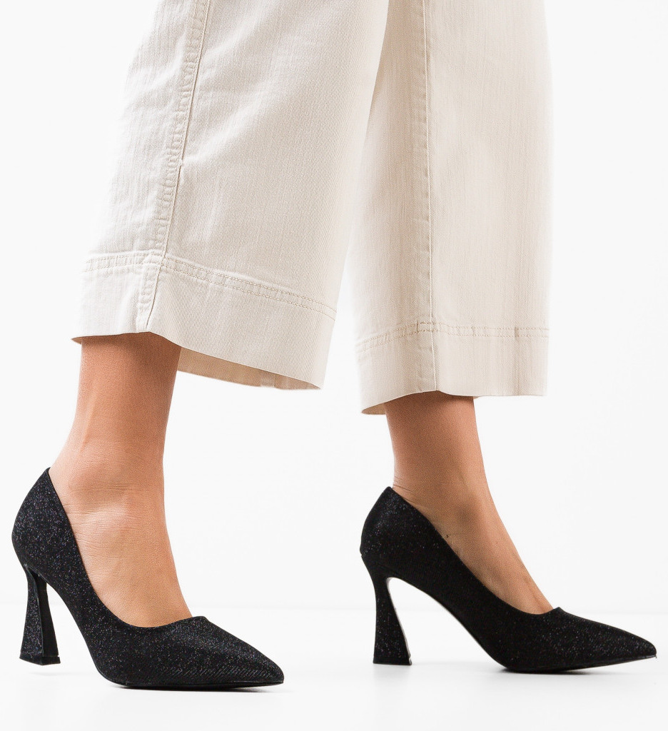 Pantofi Dama Elaine Negri | Eleganță Clasică - imagine 2