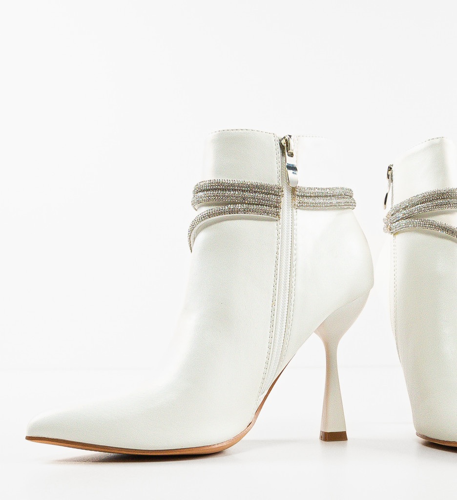 Botine Dixon Albe - Eleganță și Confort - imagine 7