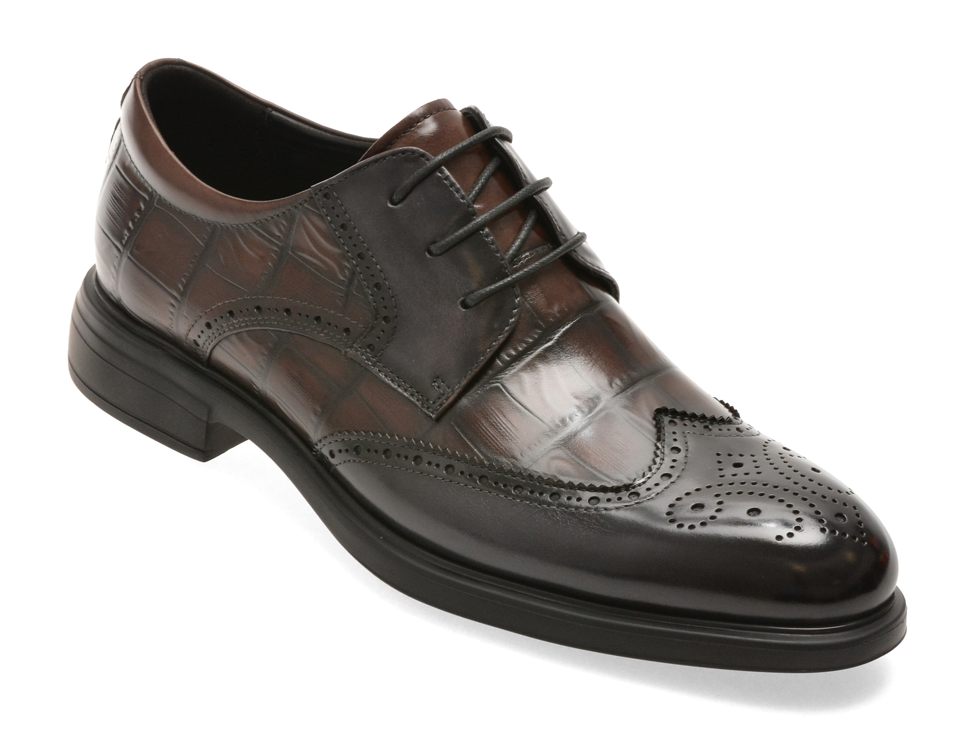 Pantofi Epica Premium Maro Piele Naturală